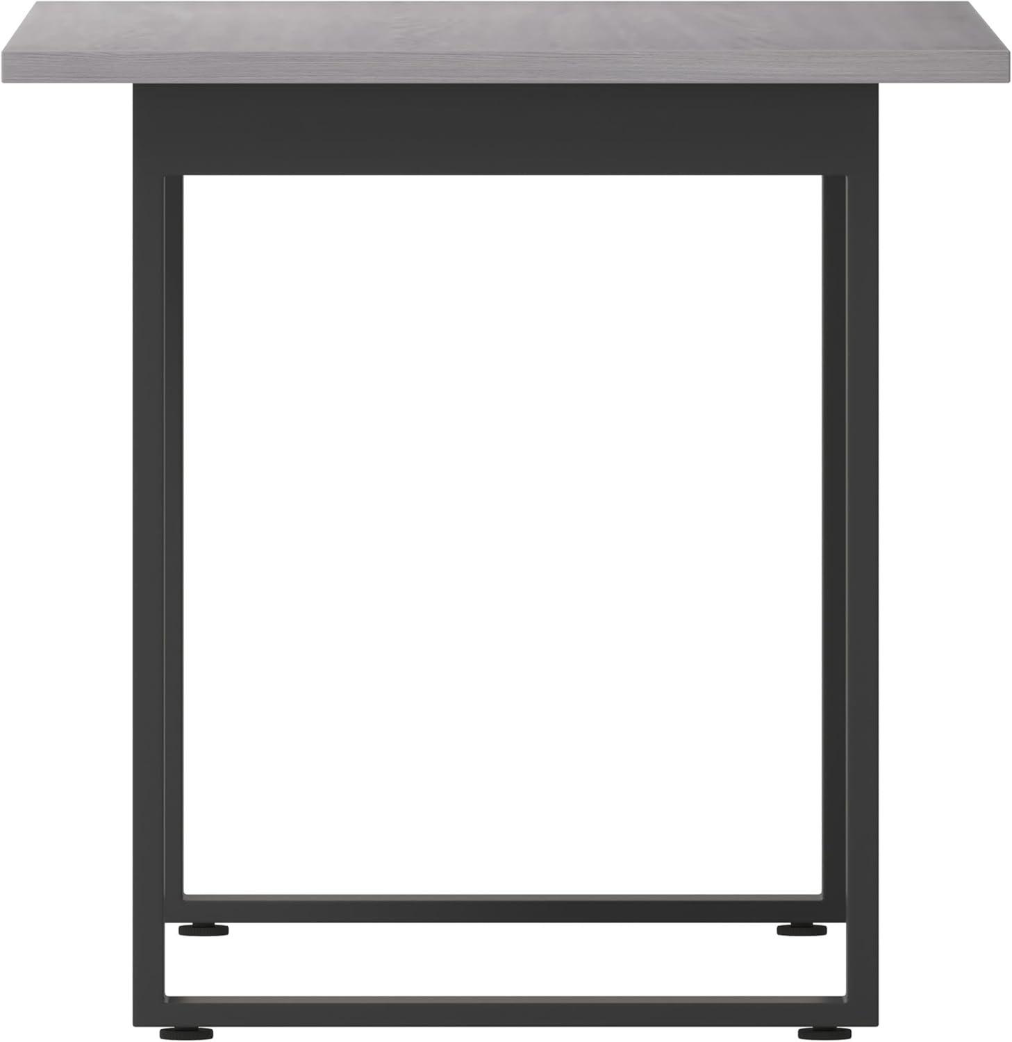 image:imageFlash Furniture Redmond Conference Table with UFrame Base Commercial Water and Scratch Resistant Laminate Finish PVC Edge Heavy Duty Steel Frame 48x30 Gray OakGray Oak
