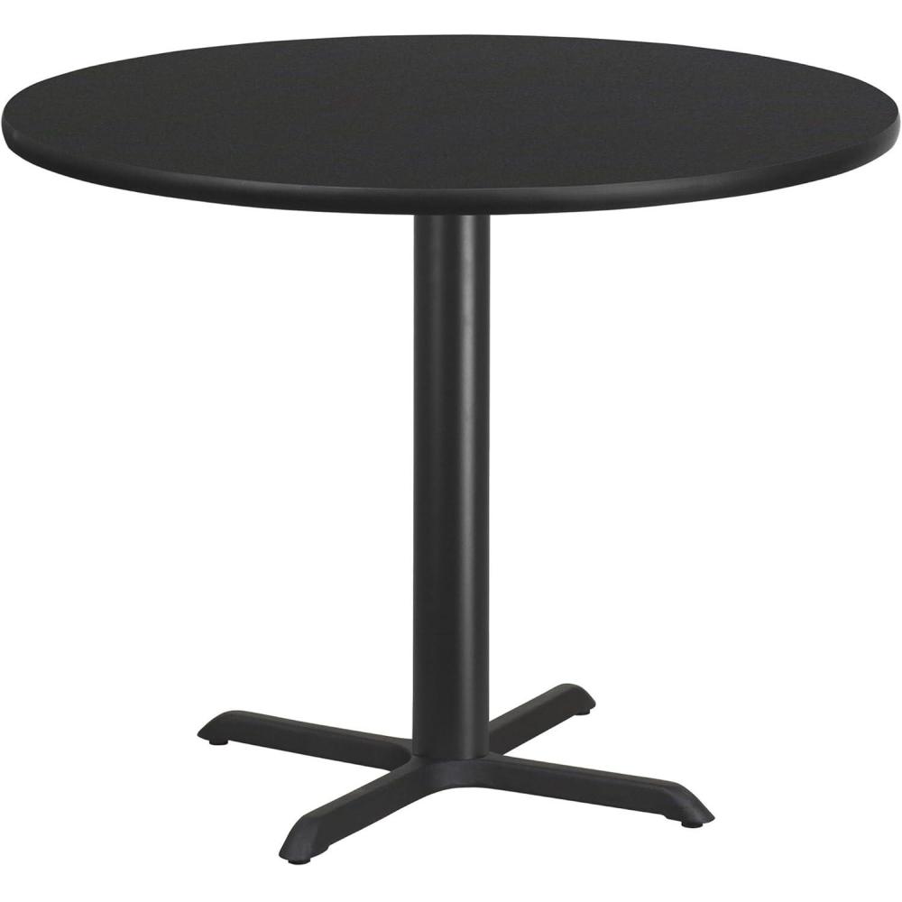 image:imageFlash Furniture 42 Round Black Laminate Table Top with 33 x 33 Table Height BaseBlack