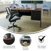 Flash Furniture Cambridge Double Pedestal Desk with 5 Locking Drawers, Commercial Grade Teacher’s or Office Desk, 30×60, Metal Frame, Walnut/Black(Walnut)