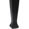 Flash Furniture Grace Solid Dining Turned Wooden Legs, Commercial Grade Heavy Duty Rectangle Wood Table for 6, 60″, Walnut Matte(Black Matte)