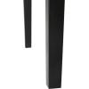 Flash Furniture Henry 47″ Solid Wood Dining Table, Commercial Grade Heavy Duty Rectangle Wood Table, Water Resistant Finish, Seating for 4, Black Matte(Black Matte)