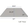 Flash Furniture Wren 29”W x 57”L Trapezoid Oak Thermal Laminate Activity Table – Height Adjustable Short Legs(Grey)