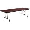 Flash Furniture 8-Foot High Pressure Mahogany Laminate Folding Banquet Table