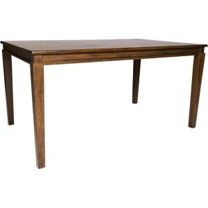 Flash Furniture Henry 47″ Solid Wood Dining Table, Commercial Grade Heavy Duty Rectangle Wood Table, Water Resistant Finish, Seating for 4, Black Matte(Brown Matte)
