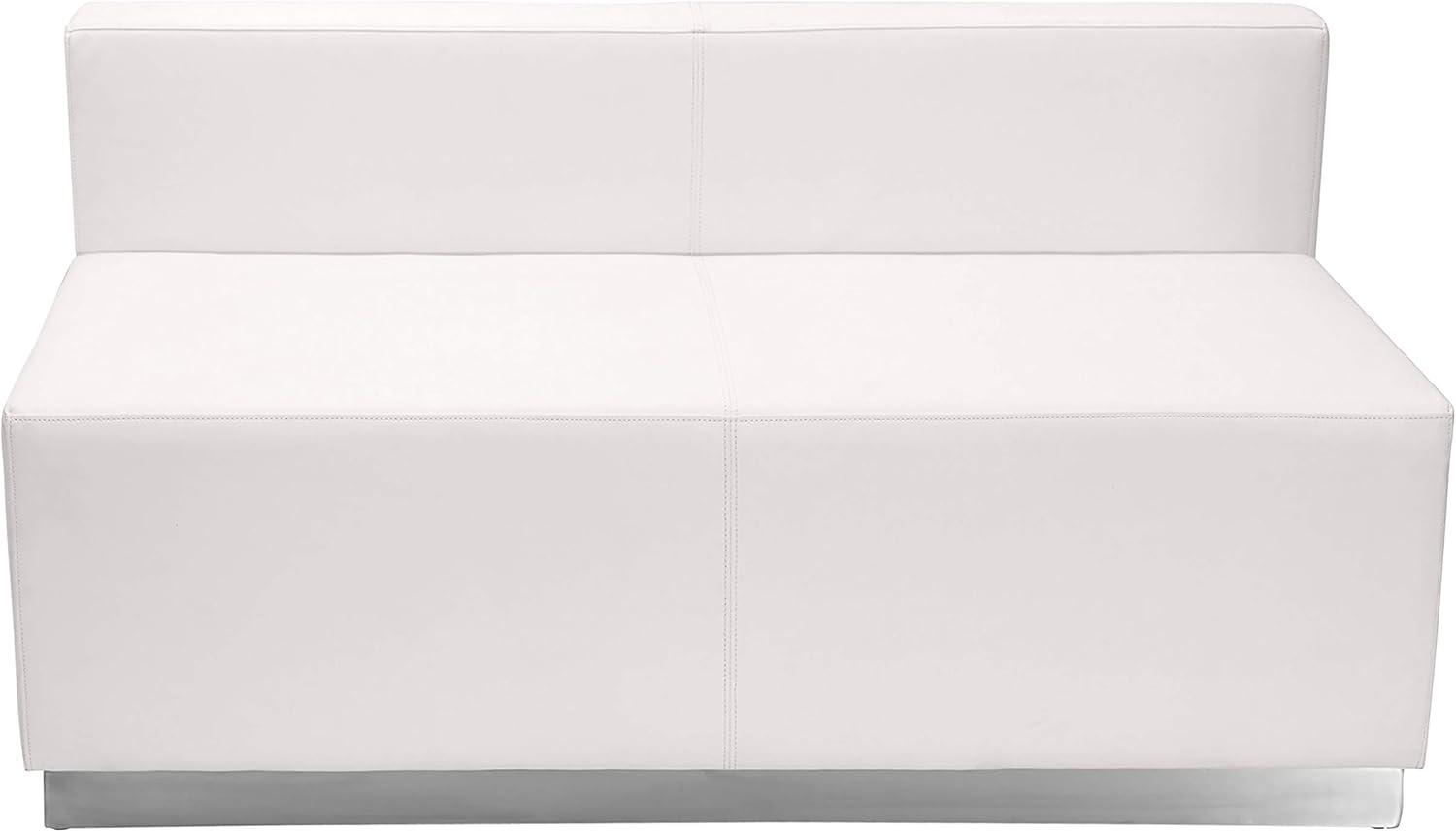 image:imageFlash Furniture HERCULES Alon Series Black LeatherSoft Reception Configuration 4 PiecesMelrose White