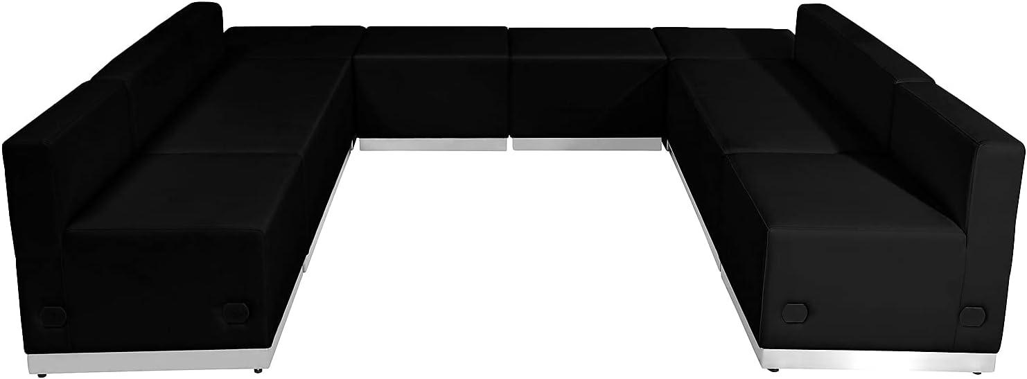 image:imageFlash Furniture HERCULES Alon Series Black LeatherSoft Reception Configuration 8 PiecesBlack
