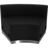 Flash Furniture HERCULES Alon Series Black LeatherSoft Reception Configuration, 4 Pieces(Black)