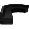 Flash Furniture HERCULES Alon Series Black LeatherSoft Reception Configuration, 4 Pieces(Black)