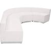 Flash Furniture HERCULES Alon Series Black LeatherSoft Reception Configuration, 4 Pieces(Melrose White)