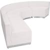 Flash Furniture HERCULES Alon Series Black LeatherSoft Reception Configuration, 4 Pieces(Melrose White)