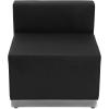 Flash Furniture HERCULES Alon Series Black LeatherSoft Reception Configuration, 9 Pieces(Black)