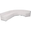 Flash Furniture HERCULES Alon Series Black LeatherSoft Reception Configuration, 4 Pieces(Melrose White)