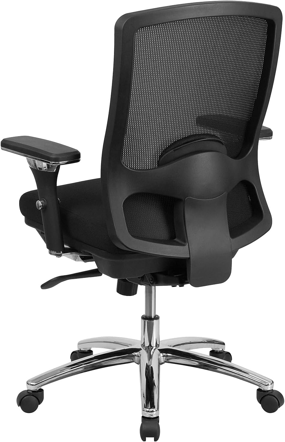 image:imageFlash Furniture HERCULES Series 247 Intensive Use Big amp Tall 350 lb Rated Black Mesh Multifunction Swivel Ergonomic Office Chair