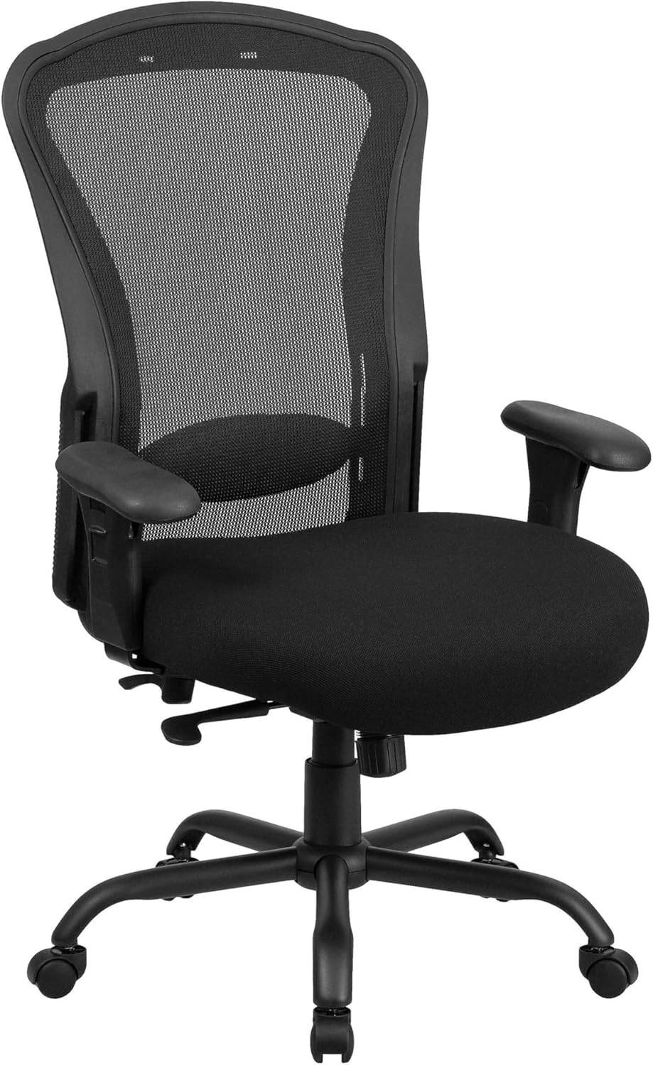 image:imageFlash Furniture HERCULES Series 247 Intensive Use Big amp Tall 400 lb Rated Black Mesh Multifunction SynchroTilt Ergonomic Office Chair