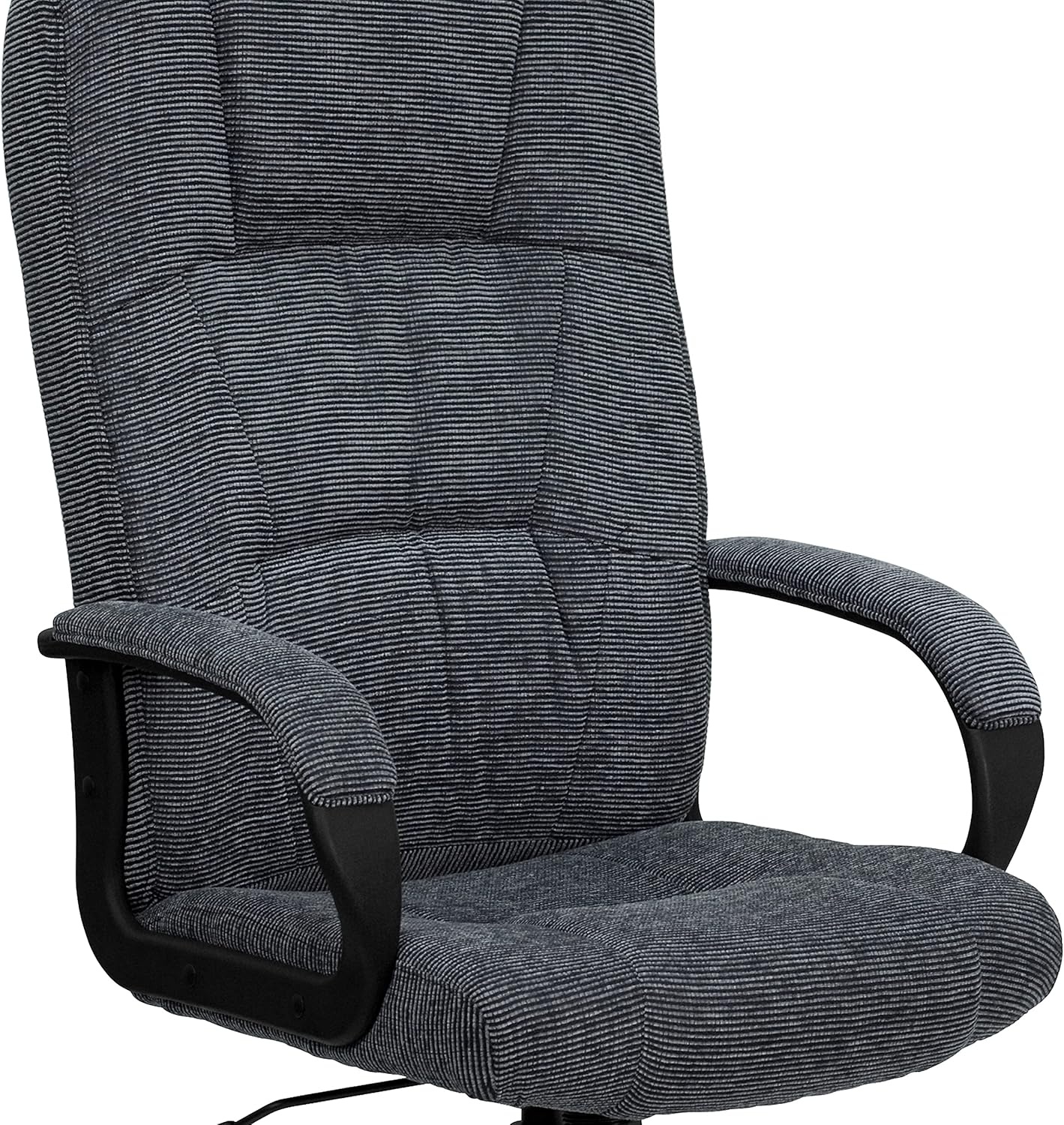 image:imageFlash Furniture Rochelle High Back Gray Fabric Executive Swivel Office Chair with ArmsGrey