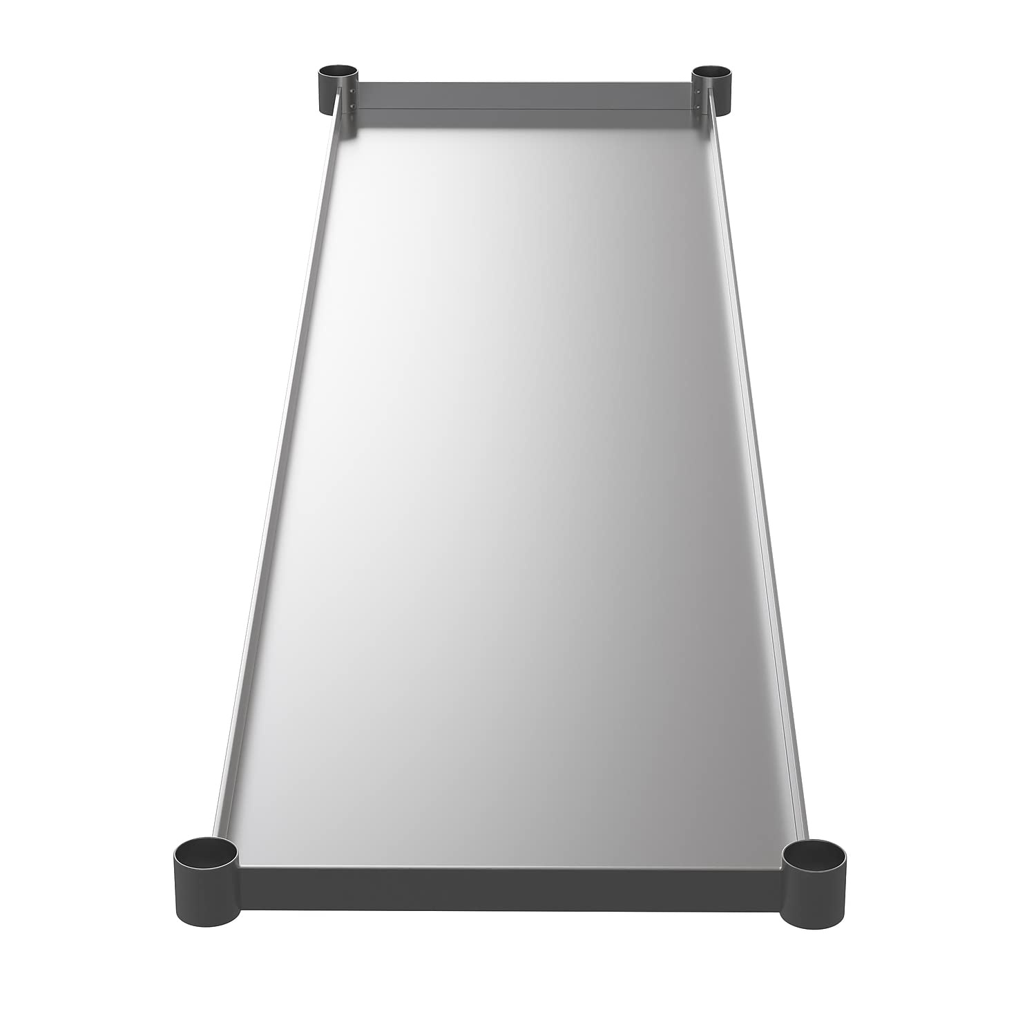 image:imageFlash Furniture Woodford Galvanized Under Shelf for Prep and Work Tables Adjustable Lower Shelf for 24 x 72 Stainless Steel Tables30 x 72