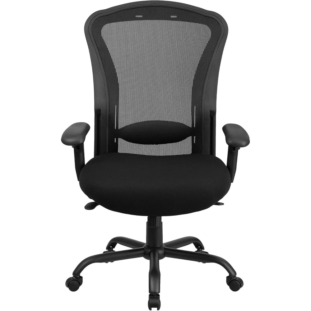 image:imageFlash Furniture HERCULES Series 247 Intensive Use Big amp Tall 400 lb Rated Black Mesh Multifunction SynchroTilt Ergonomic Office Chair