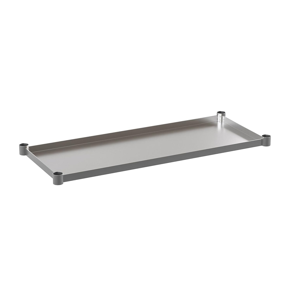 image:imageFlash Furniture Woodford Galvanized Under Shelf for Prep and Work Tables Adjustable Lower Shelf for 24 x 72 Stainless Steel Tables24 x 48