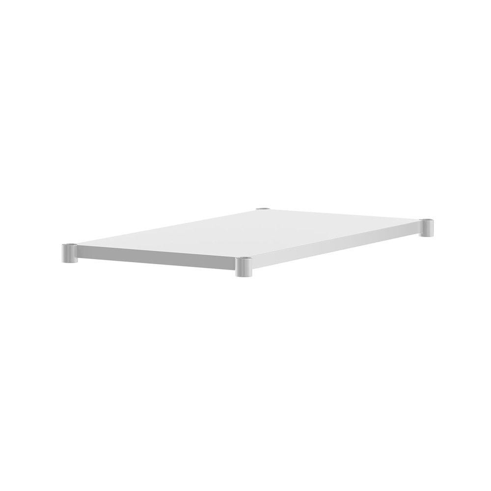 image:imageFlash Furniture Woodford Galvanized Under Shelf for Prep and Work Tables Adjustable Lower Shelf for 24 x 72 Stainless Steel Tables30 x 48