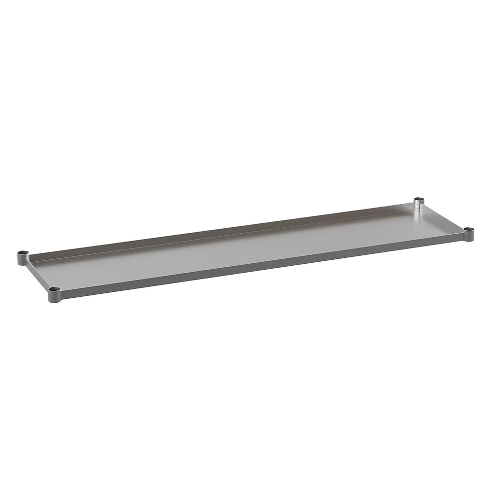 image:imageFlash Furniture Woodford Galvanized Under Shelf for Prep and Work Tables Adjustable Lower Shelf for 24 x 72 Stainless Steel Tables30 x 72