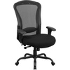Flash Furniture HERCULES Series 24/7 Intensive Use Big & Tall 400 lb. Rated Black Mesh Multifunction Synchro-Tilt Ergonomic Office Chair