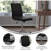 Flash Furniture Madigan Task Office Chair – Luxurious Black LeatherSoft Upholstery – Padded Mid-Back and Seat – Height Adjustable Chrome Base – Armless(Black)