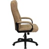 Flash Furniture Rochelle High Back Gray Fabric Executive Swivel Office Chair with Arms(Beige)