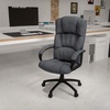 Flash Furniture Rochelle High Back Gray Fabric Executive Swivel Office Chair with Arms(Grey)
