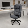 Flash Furniture Rochelle High Back Gray Fabric Executive Swivel Office Chair with Arms(Grey)