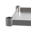 Flash Furniture Woodford Galvanized Under Shelf for Prep and Work Tables – Adjustable Lower Shelf for 24″ x 72″ Stainless Steel Tables(24″ x 48″)