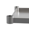 Flash Furniture Woodford Galvanized Under Shelf for Prep and Work Tables – Adjustable Lower Shelf for 24″ x 72″ Stainless Steel Tables(24″ x 60″)