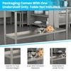 Flash Furniture Woodford Galvanized Under Shelf for Prep and Work Tables – Adjustable Lower Shelf for 24″ x 72″ Stainless Steel Tables(24″ x 60″)