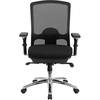 Flash Furniture HERCULES Series 24/7 Intensive Use Big & Tall 350 lb. Rated Black Mesh Multifunction Swivel Ergonomic Office Chair