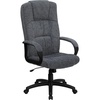 Flash Furniture Rochelle High Back Gray Fabric Executive Swivel Office Chair with Arms(Grey)