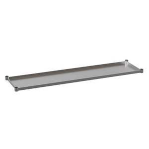 Flash Furniture Woodford Galvanized Under Shelf for Prep and Work Tables – Adjustable Lower Shelf for 24″ x 72″ Stainless Steel Tables(30″ x 72″)
