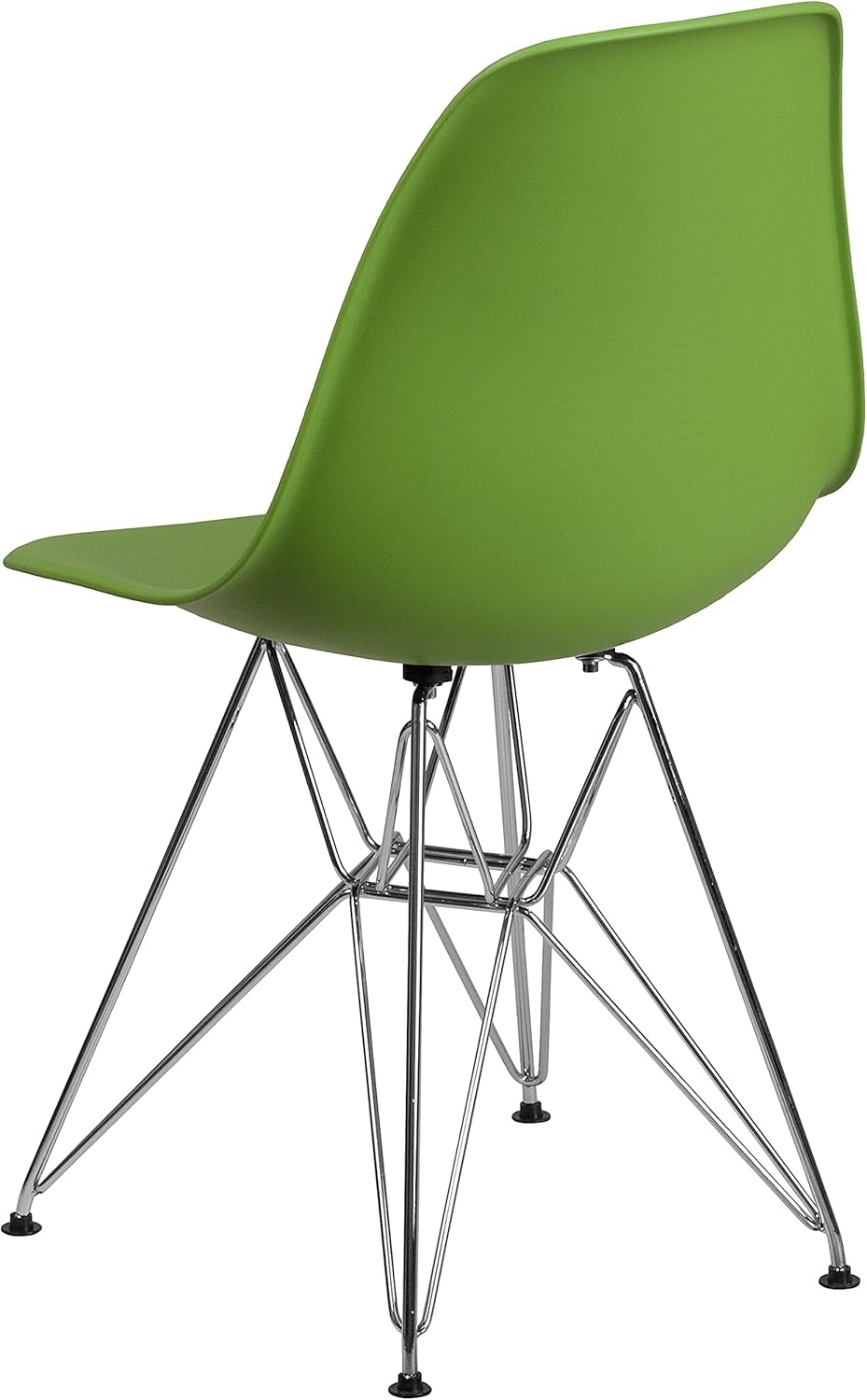 image:imageFlash Furniture Elon Series White Plastic Chair with Chrome BaseGreen