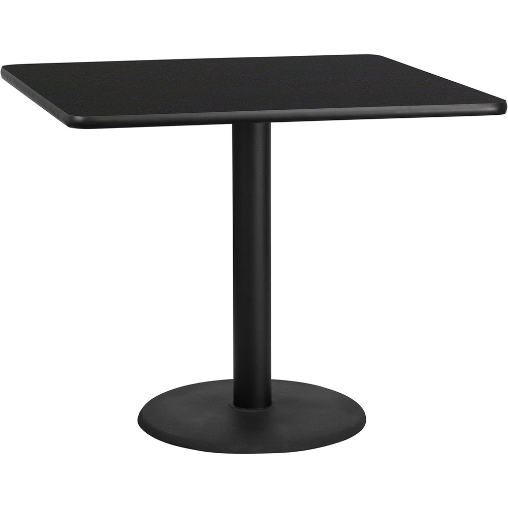 image:imageFlash Furniture Graniss 42 Square Mahogany Laminate Table Top with 24 Round Table Height BaseNatural