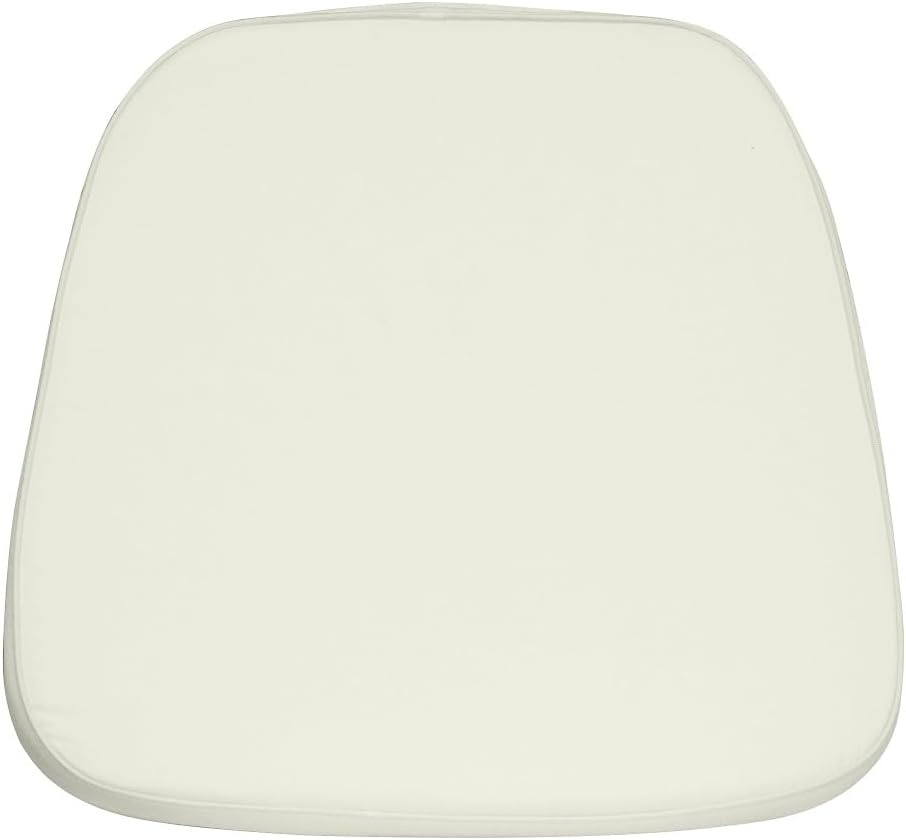 image:imageFlash Furniture Chiavari Chair Cushion with Washable Cover Hook amp Loop Fasteners For Ballroom and Kitchen Chairs Set of 22 BlackIvory