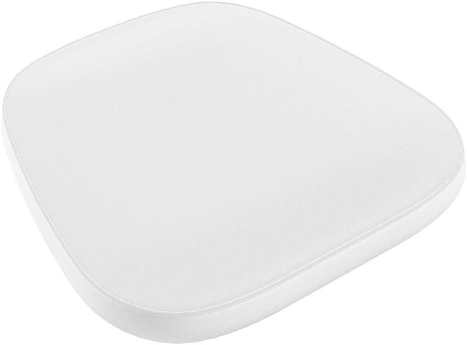 image:imageFlash Furniture Chiavari Chair Cushion with Washable Cover Hook amp Loop Fasteners For Ballroom and Kitchen Chairs Set of 22 BlackSnow White