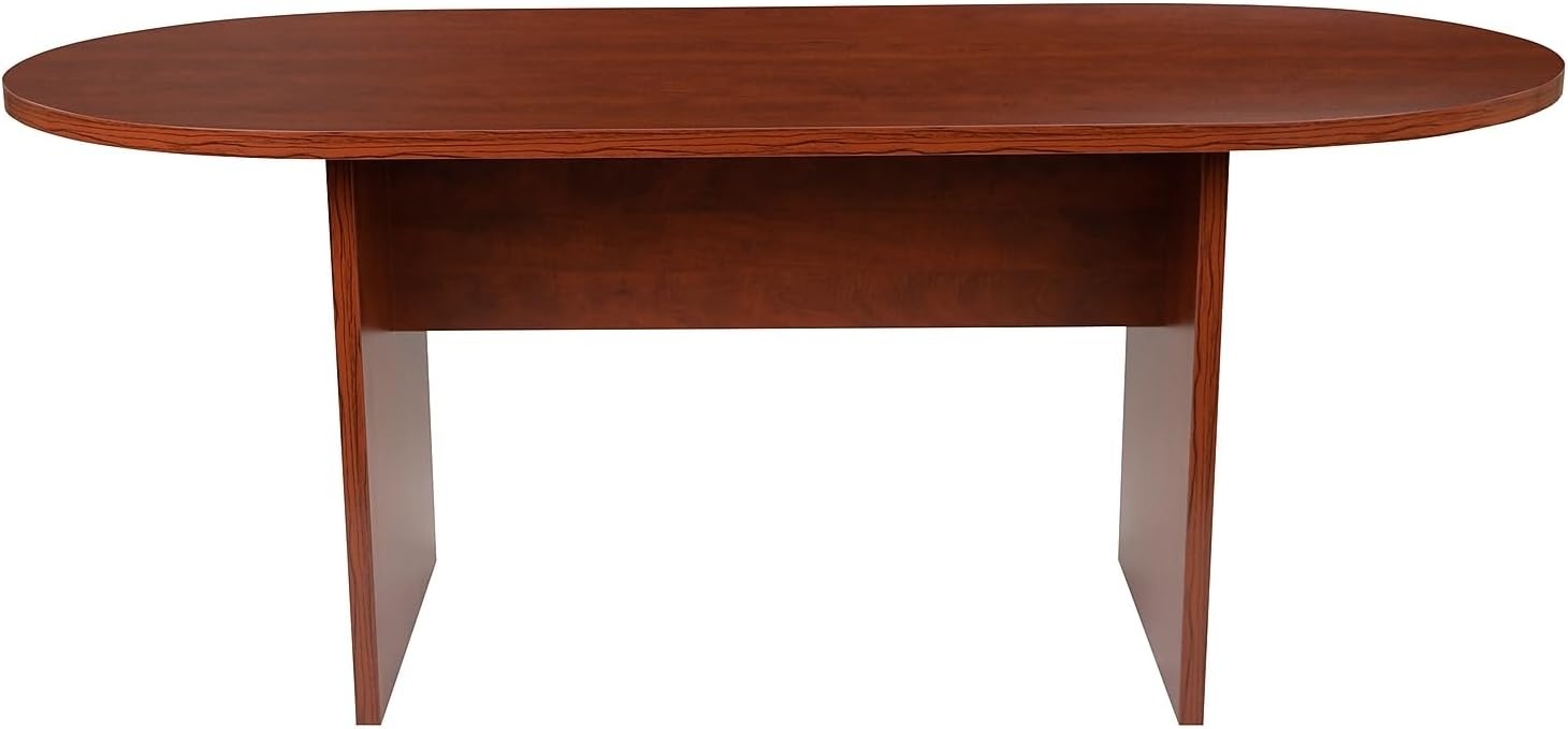 image:imageFlash Furniture Jones 6 Foot 72 inch Oval Conference Table in CherryCherry