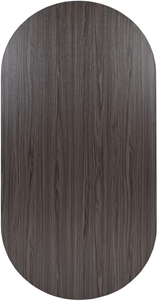 image:imageFlash Furniture Jones 6 Foot 72 inch Oval Conference Table in CherryRustic Gray