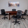 Flash Furniture Jones 6 Foot (72 inch) Oval Conference Table in Cherry(Mahogany)