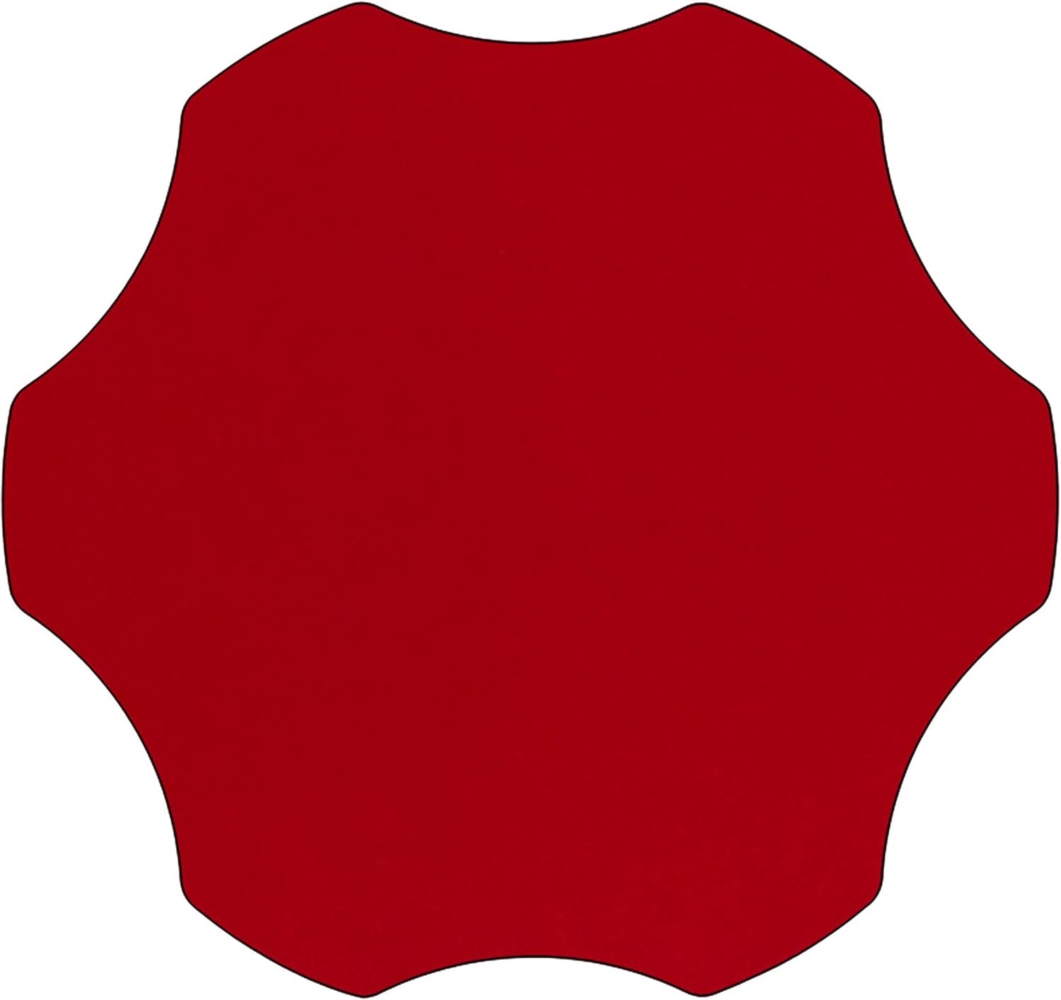 image:imageFlash Furniture Wren Mobile 60 Flower Grey Thermal Laminate Activity Table Height Adjustable Short LegsRed