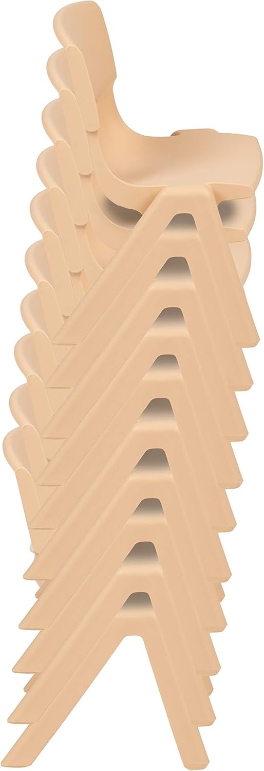 image:imageFlash Furniture Whitney 2 Pack Blue Plastic Stackable School Chair with 12 Seat HeightNatural