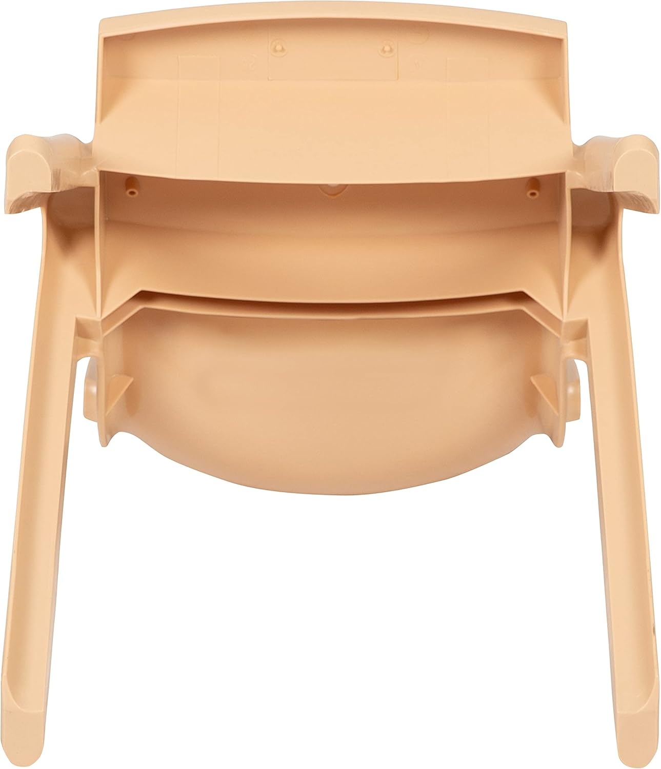 image:imageFlash Furniture Whitney 2 Pack Blue Plastic Stackable School Chair with 12 Seat HeightNatural