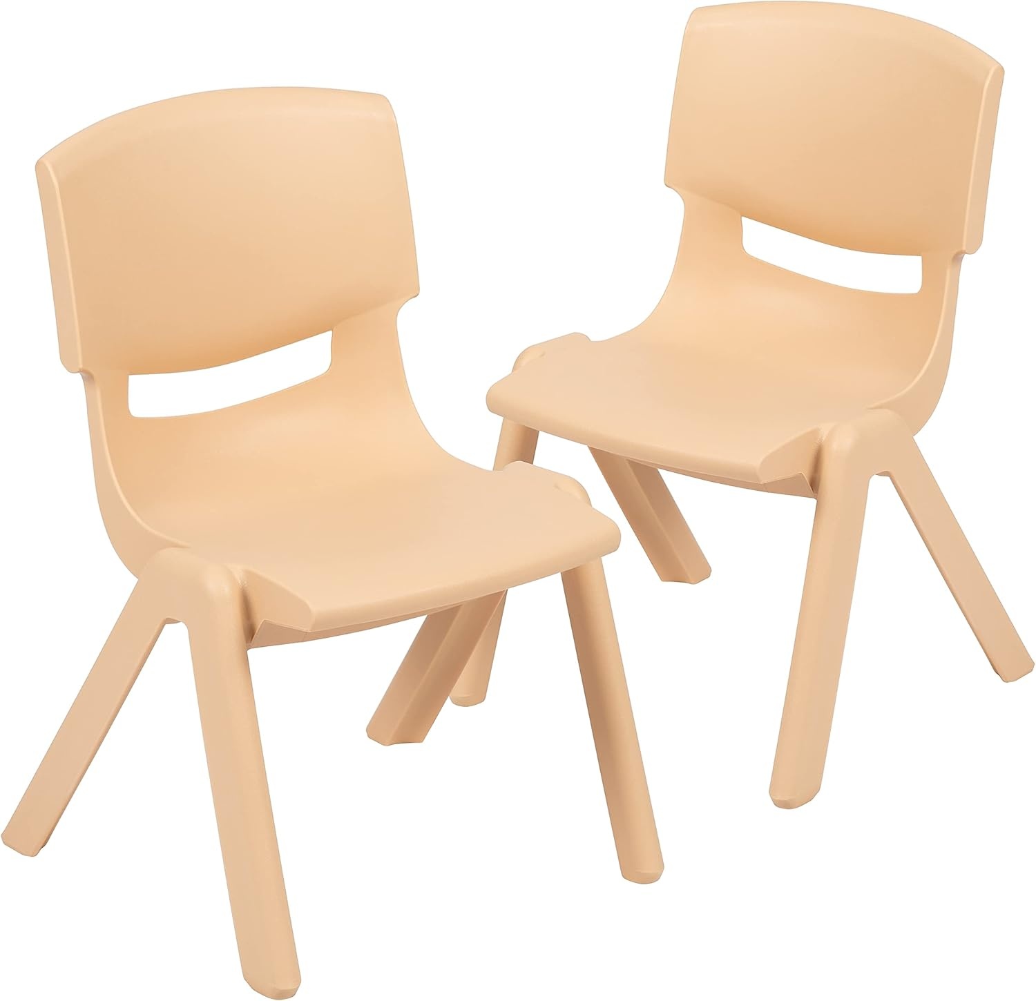 image:imageFlash Furniture Whitney 2 Pack Blue Plastic Stackable School Chair with 12 Seat HeightNatural