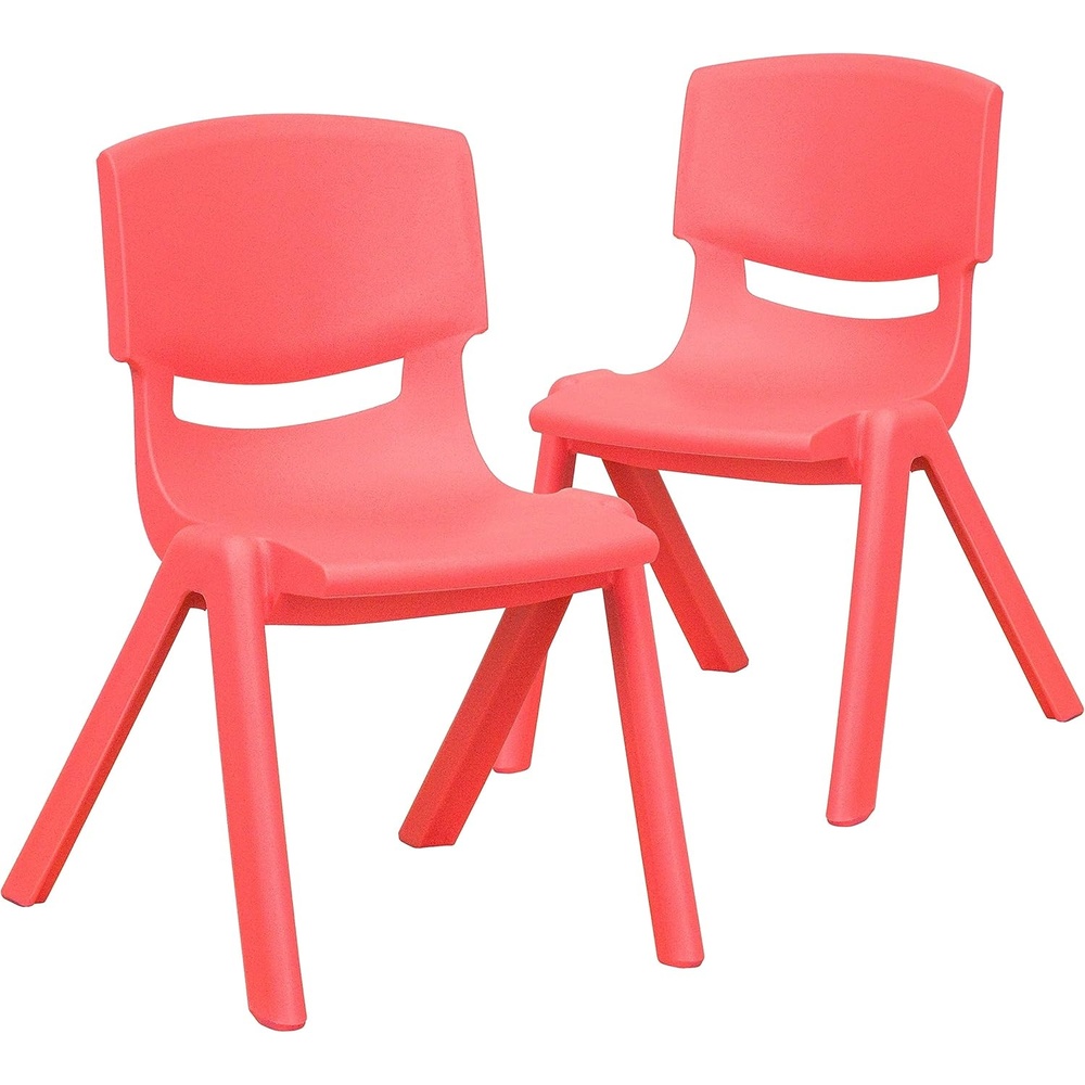 image:imageFlash Furniture Whitney 2 Pack Blue Plastic Stackable School Chair with 12 Seat HeightRed