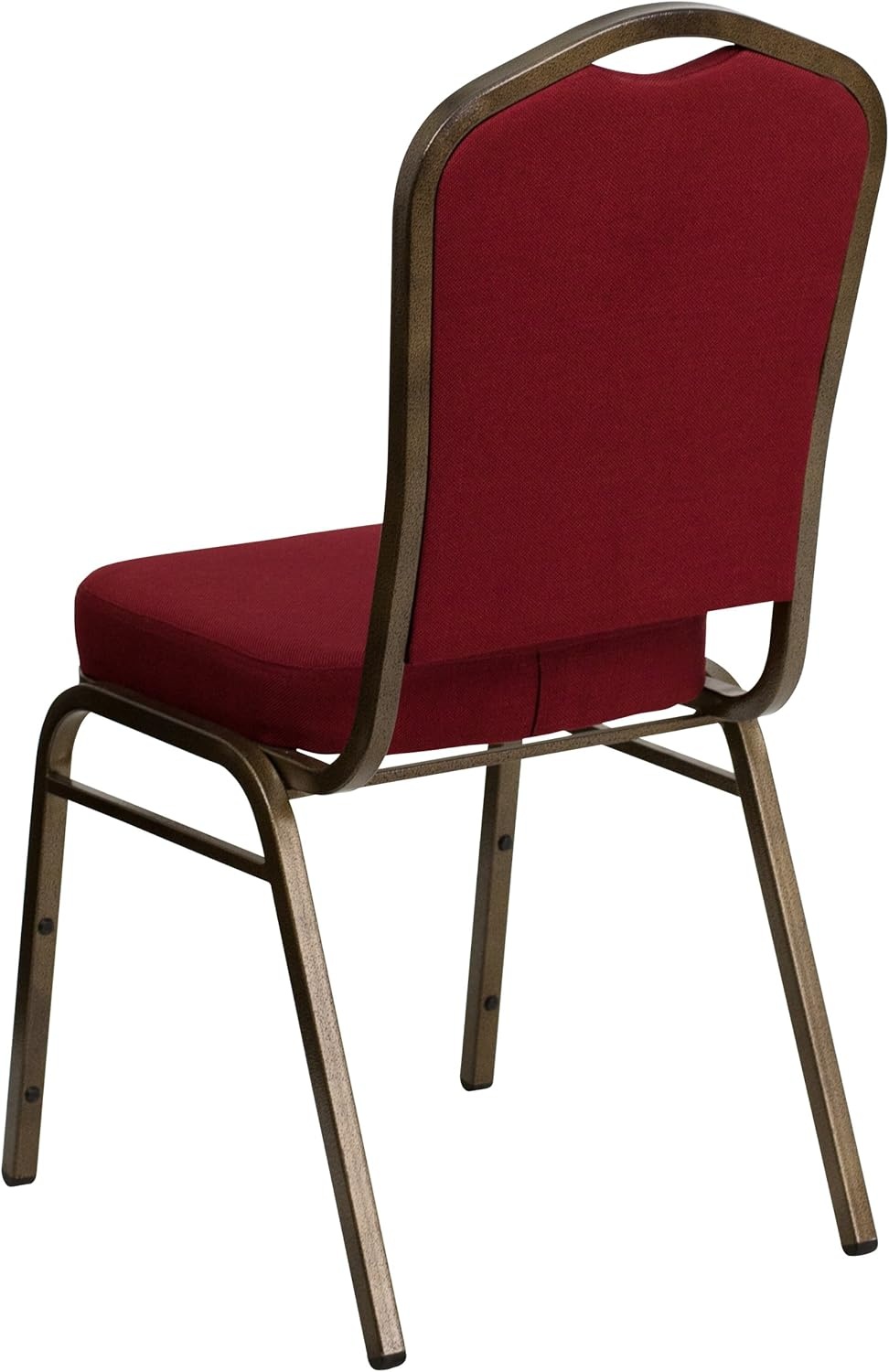 image:imageFlash Furniture HERCULES Series Crown Back Stacking Banquet Chair in Gray Fabric Silver Vein FrameBurgundy FabricGold Vein Frame