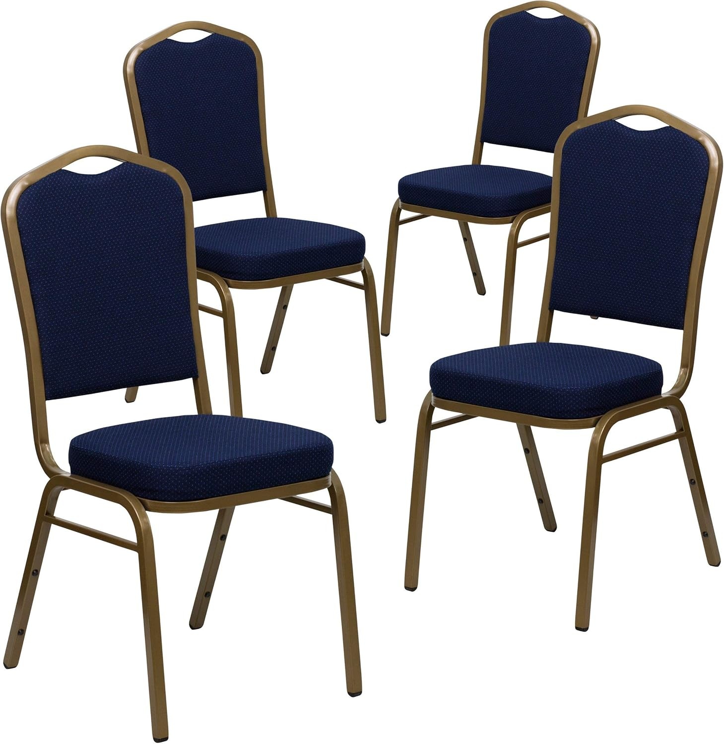 image:imageFlash Furniture HERCULES Series Crown Back Stacking Banquet Chair in Gray Fabric Silver Vein FrameBurgundy FabricSilver Vein Frame