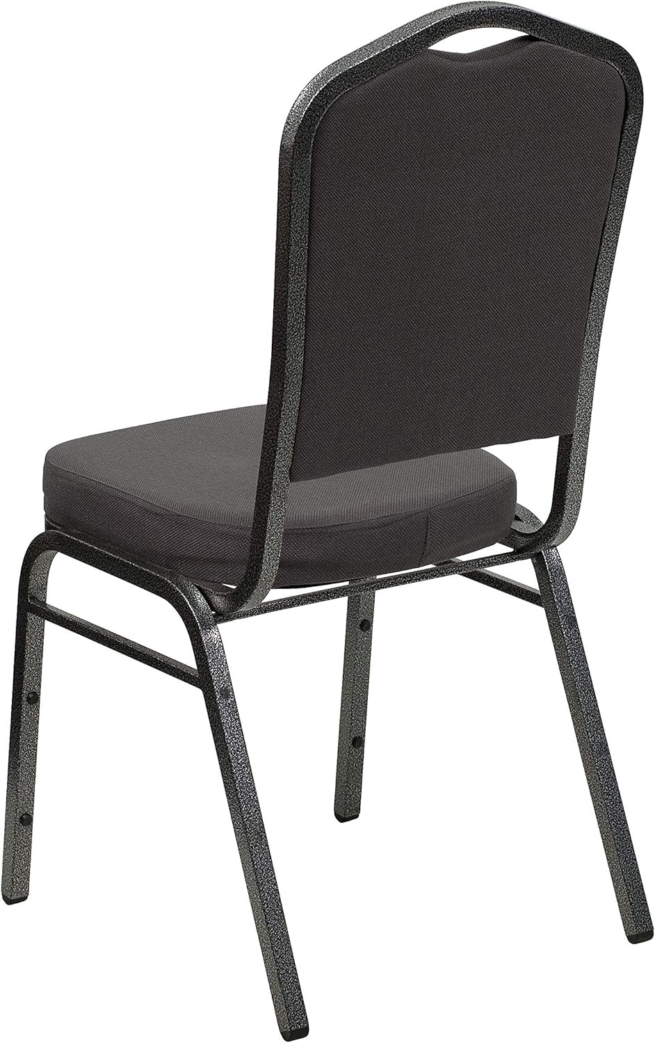 image:imageFlash Furniture HERCULES Series Crown Back Stacking Banquet Chair in Gray Fabric Silver Vein FrameGray FabricSilver Vein Frame
